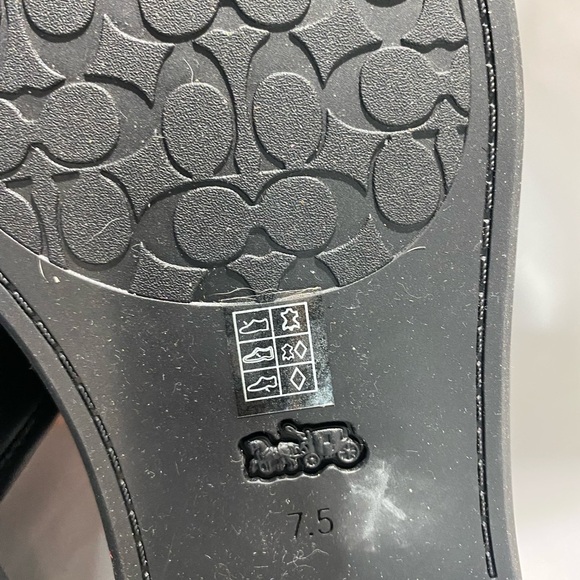 New Coach Sylvie Leather Sandals - Picture 7 of 7